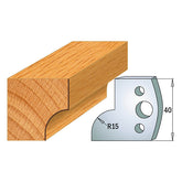 CMT 690.057 PROFILE KNIVES FOR INSERT SHAPER SYSTEM SP 1-37/64”x5/32”  (40x4mm)